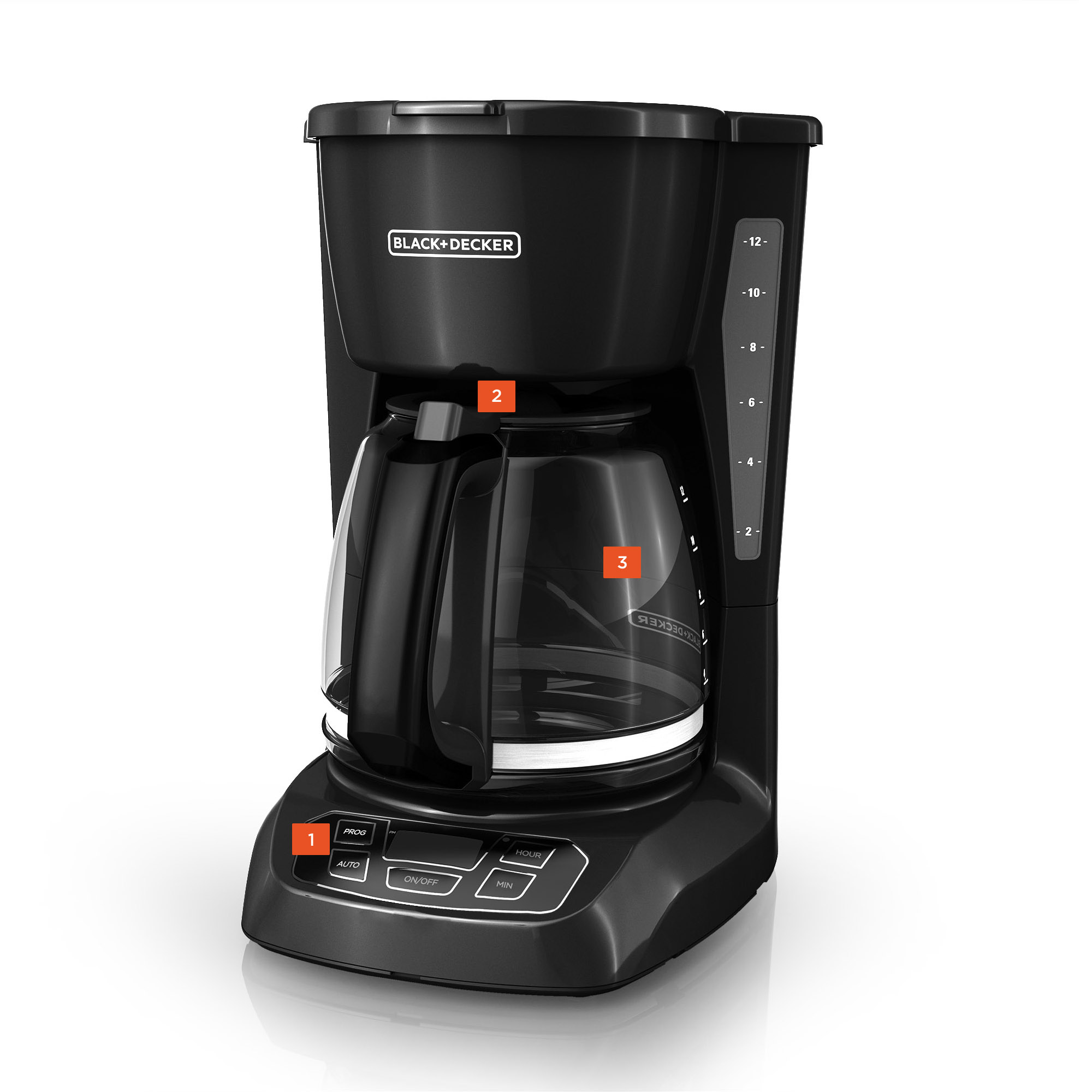 Buy the 12 Cup Programmable Coffeemaker CM1100B BLACK DECKER